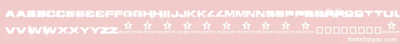 ToySoldiers Font – White Fonts on Pink Background