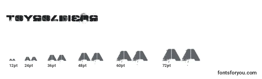 ToySoldiers Font Sizes