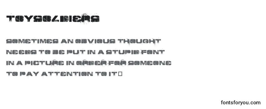 Review of the ToySoldiers Font
