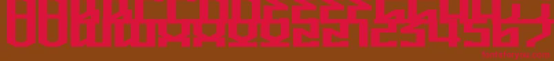 HighMarkerFlat Font – Red Fonts on Brown Background