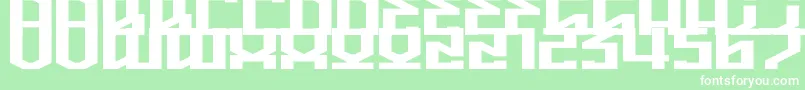 HighMarkerFlat Font – White Fonts on Green Background