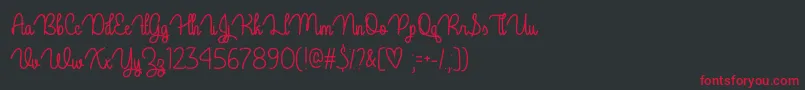GuysMyAgeOtf Font – Red Fonts on Black Background