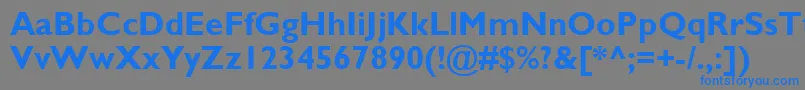フォントGillSansMtРџРѕР»СѓР¶РёСЂРЅС‹Р№ – 灰色の背景に青い文字