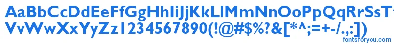 GillSansMtРџРѕР»СѓР¶РёСЂРЅС‹Р№ Font – Blue Fonts on White Background