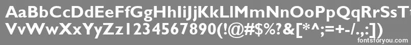 フォントGillSansMtРџРѕР»СѓР¶РёСЂРЅС‹Р№ – 灰色の背景に白い文字