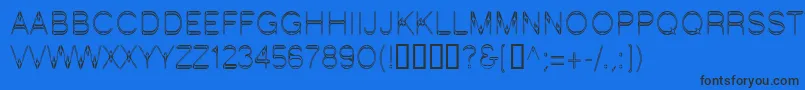 LinotypeStartec Font – Black Fonts on Blue Background