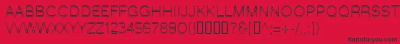 LinotypeStartec Font – Black Fonts on Red Background