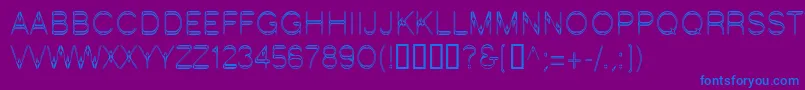 LinotypeStartec Font – Blue Fonts on Purple Background