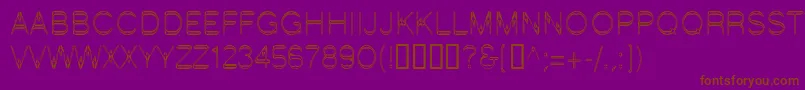 LinotypeStartec Font – Brown Fonts on Purple Background