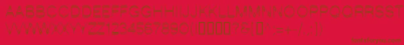 LinotypeStartec Font – Brown Fonts on Red Background