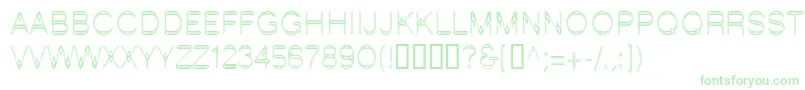 LinotypeStartec Font – Green Fonts on White Background