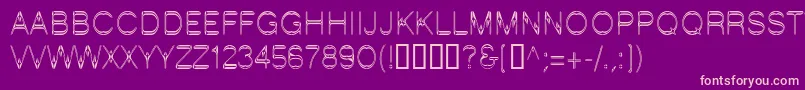 LinotypeStartec Font – Pink Fonts on Purple Background