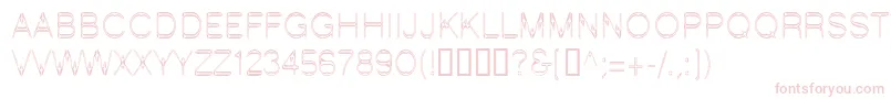 LinotypeStartec-Schriftart – Rosa Schriften auf weißem Hintergrund