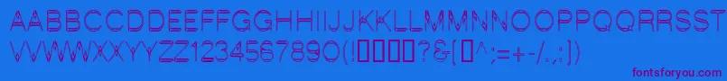 LinotypeStartec Font – Purple Fonts on Blue Background