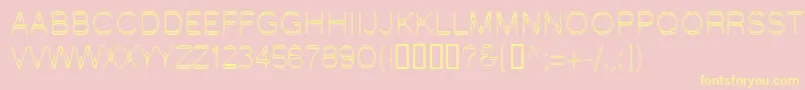 LinotypeStartec Font – Yellow Fonts on Pink Background