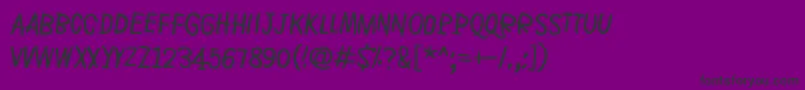 Czcionka RyeField – czarne czcionki na fioletowym tle
