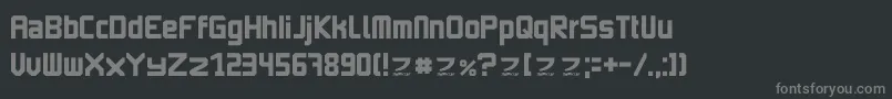 ImagineFont2 Font – Gray Fonts on Black Background
