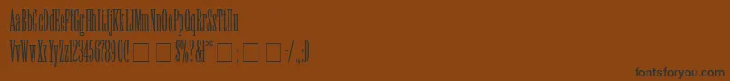 ElvenSsiLight Font – Black Fonts on Brown Background