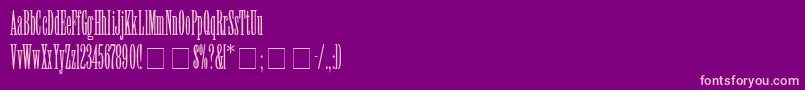 ElvenSsiLight Font – Pink Fonts on Purple Background