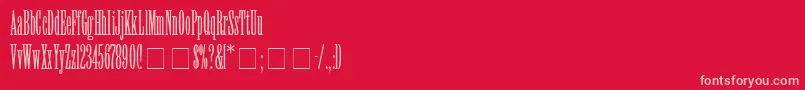 ElvenSsiLight Font – Pink Fonts on Red Background
