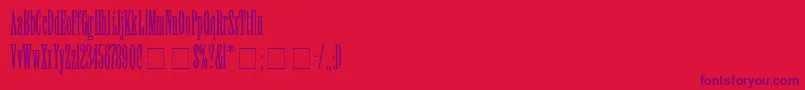 ElvenSsiLight Font – Purple Fonts on Red Background