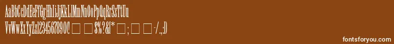 ElvenSsiLight Font – White Fonts on Brown Background