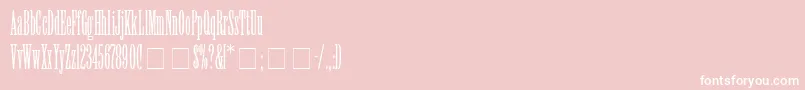 ElvenSsiLight Font – White Fonts on Pink Background
