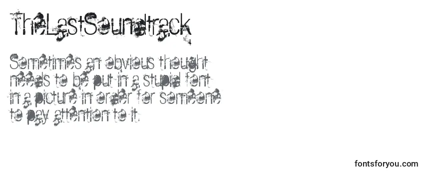 Review of the TheLastSoundtrack Font