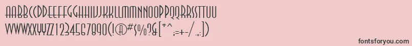 Ann35C Font – Black Fonts on Pink Background