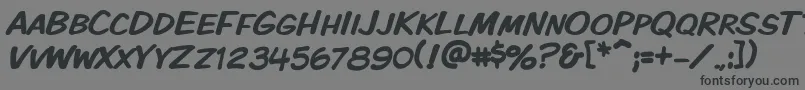 Vtckomixationsc Font – Black Fonts on Gray Background