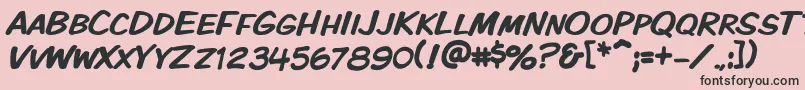 Vtckomixationsc Font – Black Fonts on Pink Background