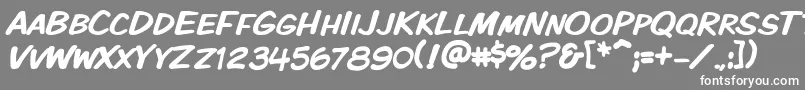 Vtckomixationsc Font – White Fonts on Gray Background