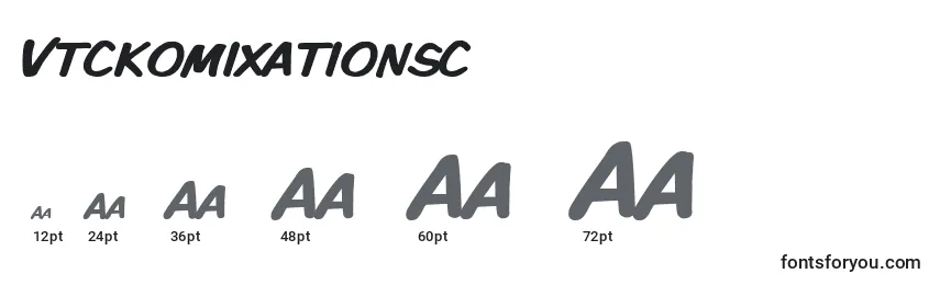Vtckomixationsc Font Sizes