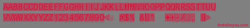 Secure6a Font – Red Fonts on Gray Background