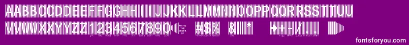 Secure6a Font – White Fonts on Purple Background