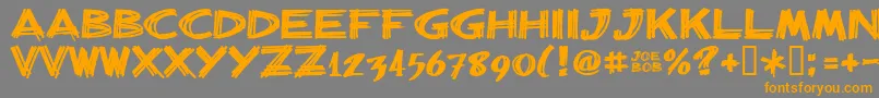 fuente Billbrg – Fuentes Naranjas Sobre Fondo Gris