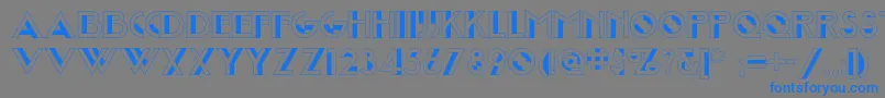 Joostamillionairenf Font – Blue Fonts on Gray Background