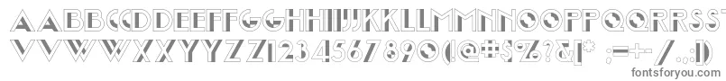 Joostamillionairenf-fontti – harmaat kirjasimet valkoisella taustalla