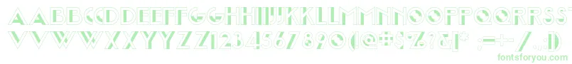 Joostamillionairenf Font – Green Fonts on White Background