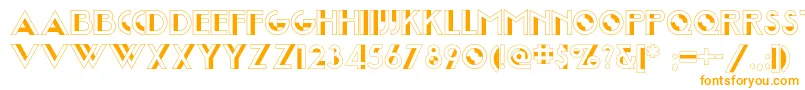 Joostamillionairenf Font – Orange Fonts on White Background