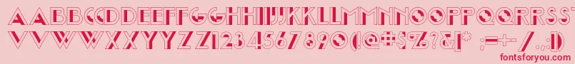 Joostamillionairenf Font – Red Fonts on Pink Background