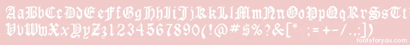 Walkilondon Font – White Fonts on Pink Background