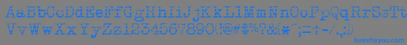 NeobulletinGradient Font – Blue Fonts on Gray Background