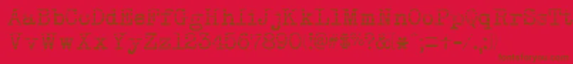 NeobulletinGradient Font – Brown Fonts on Red Background