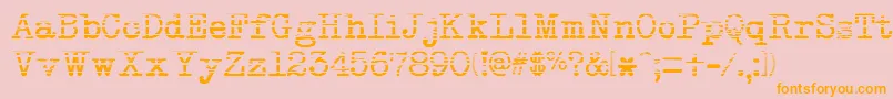 NeobulletinGradient Font – Orange Fonts on Pink Background