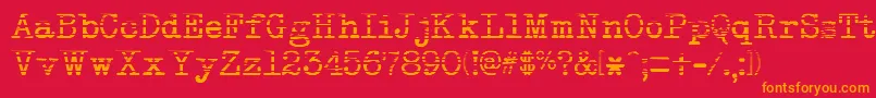 Шрифт NeobulletinGradient – оранжевые шрифты на красном фоне