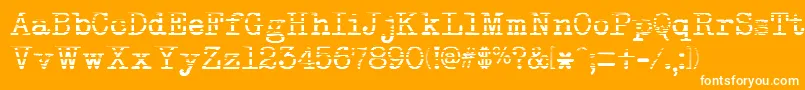 NeobulletinGradient Font – White Fonts on Orange Background