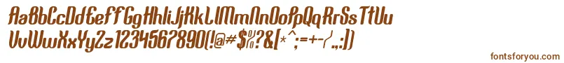 Squimpy-fontti – ruskeat fontit valkoisella taustalla