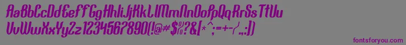 Squimpy-fontti – violetit fontit harmaalla taustalla