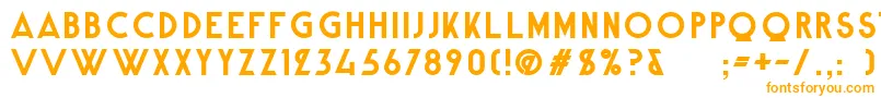 Police AlpineTypefaceCleanBold – polices orange